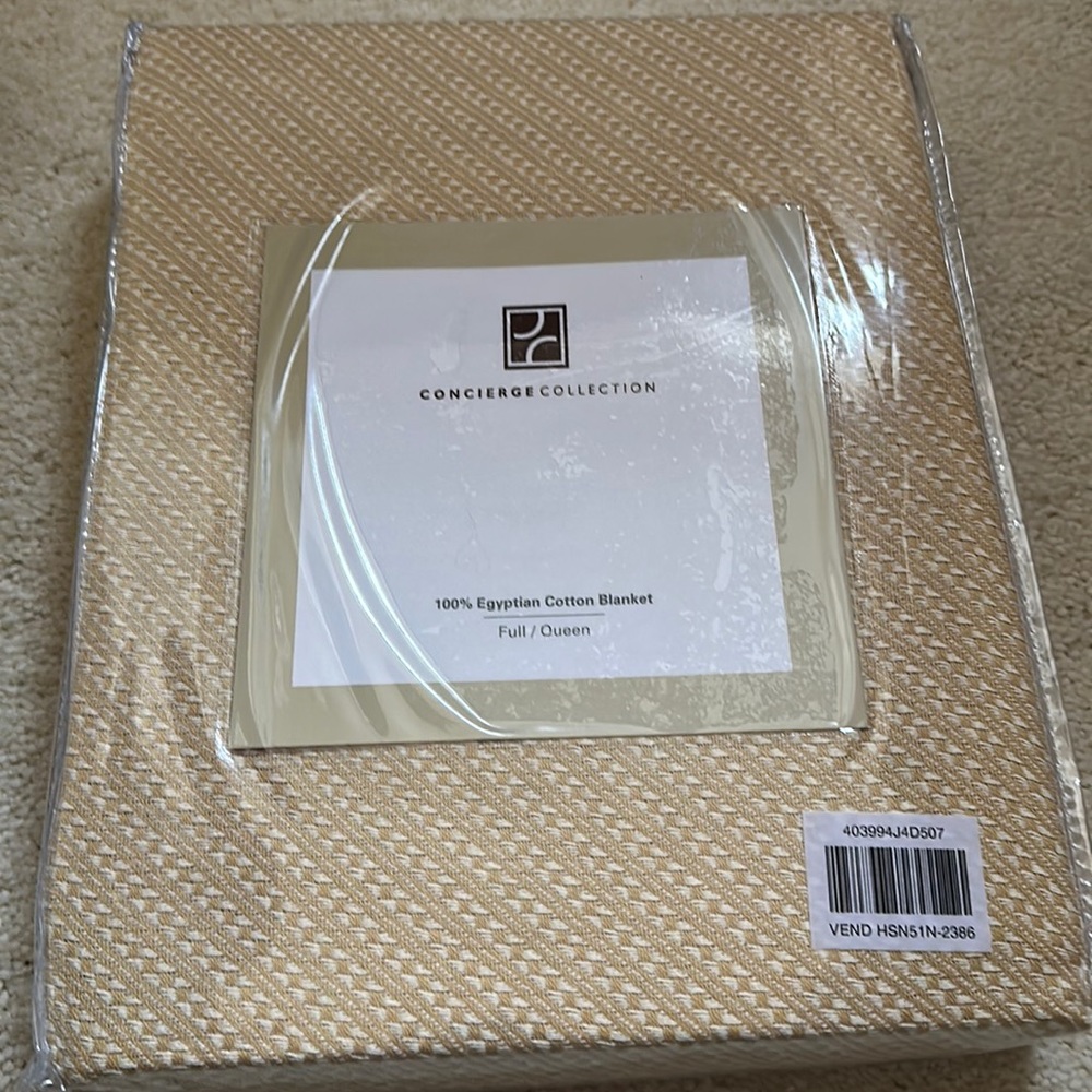 Egyptian cotton blanket
